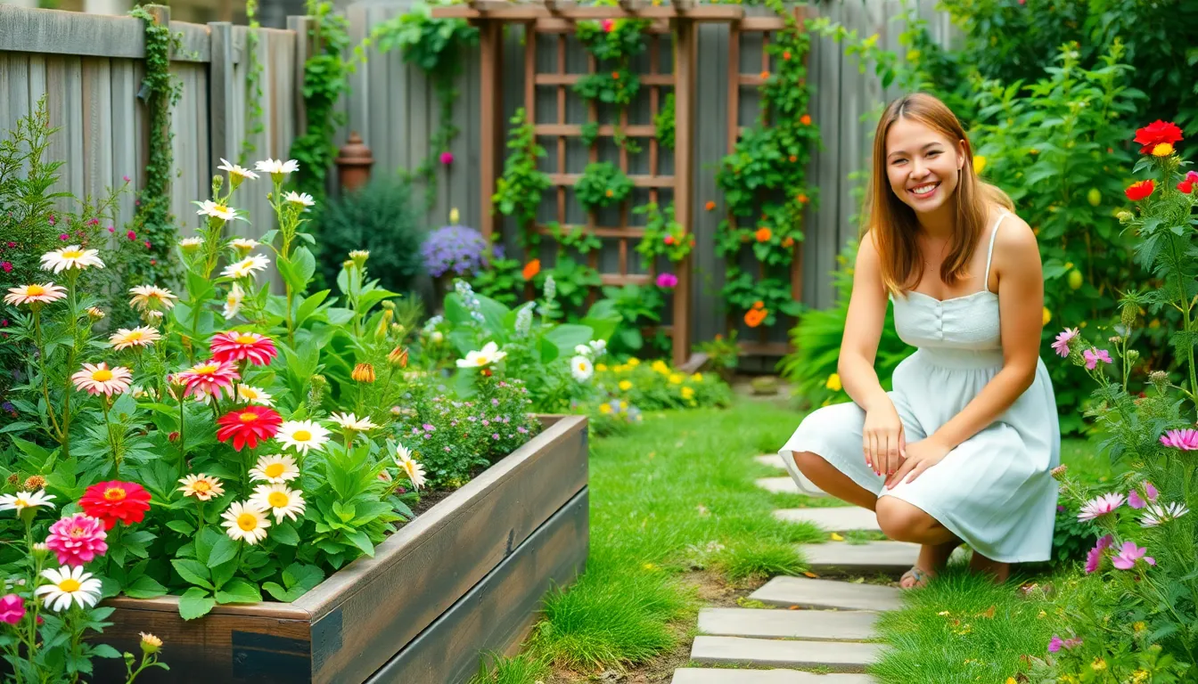 layout small garden design